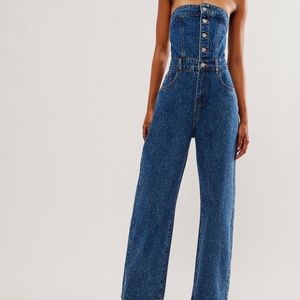 denim jumpsuit Rare London
